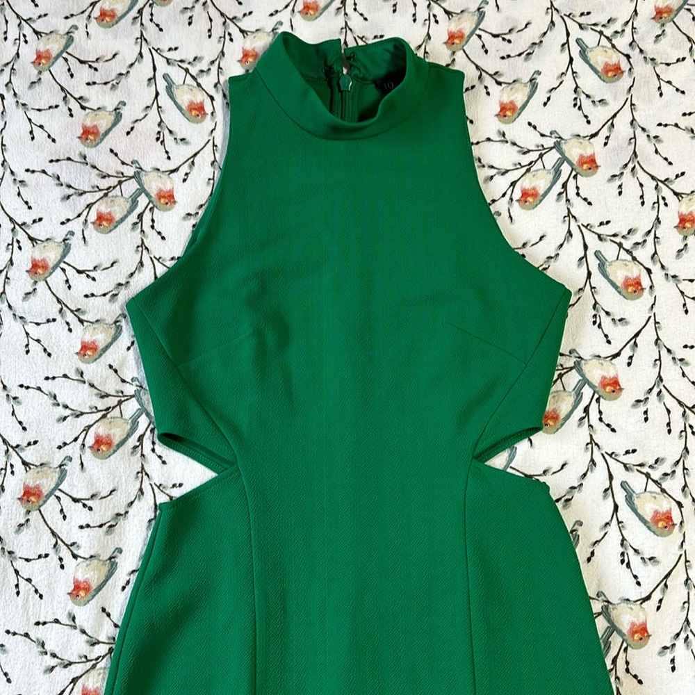 TOPSHOP bodycon green dress